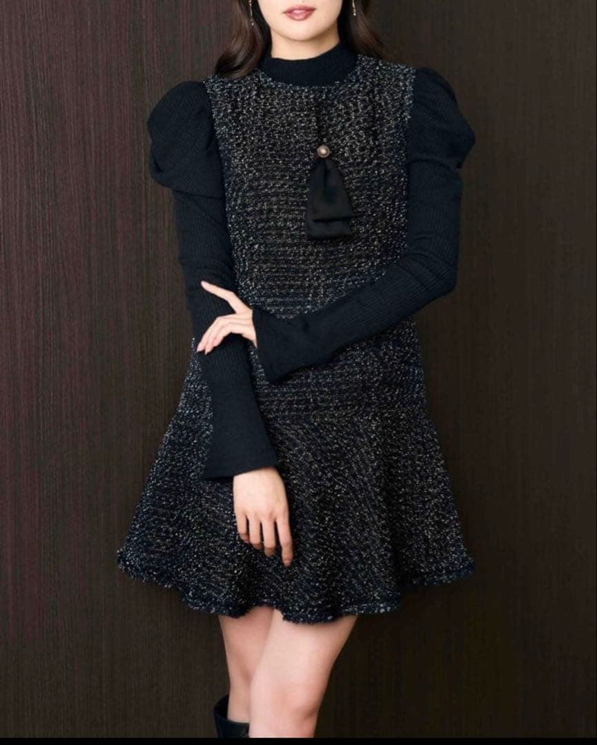 【herlipto⭐️】Victoria Tweed Jumper Dress S