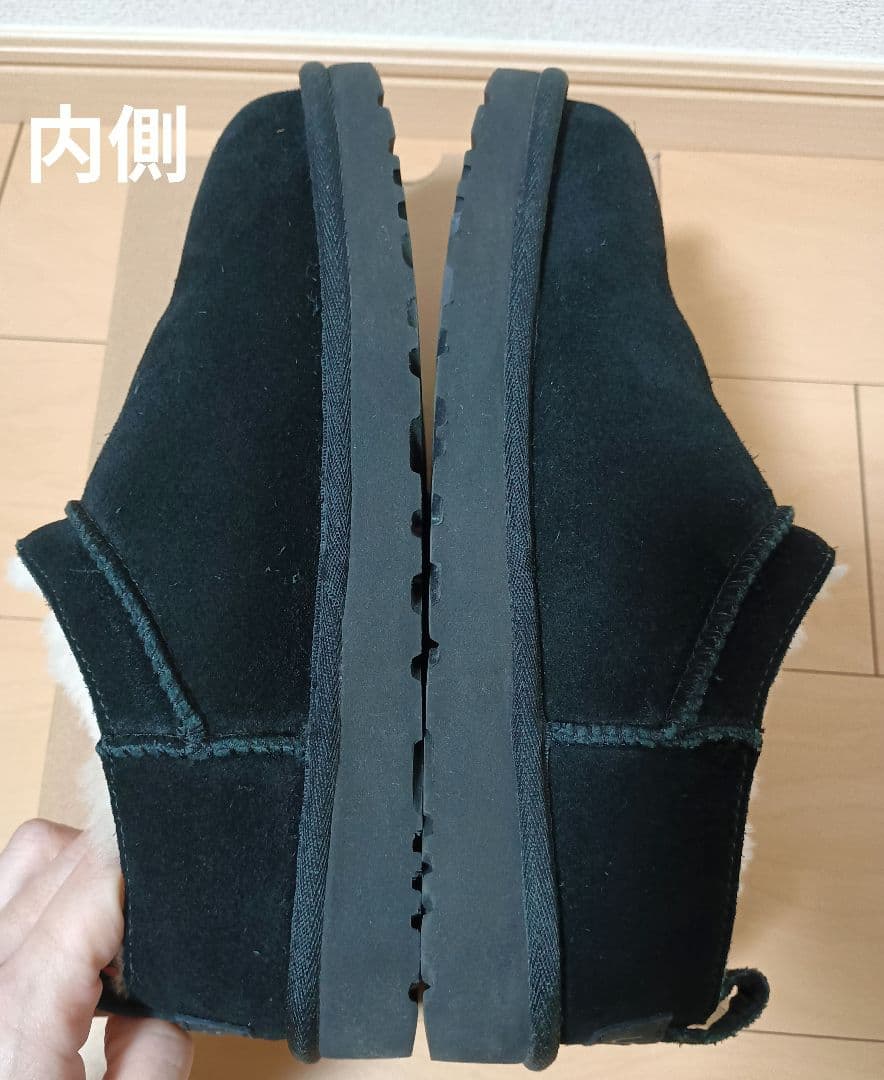 正規品ugg クラシックマイクロ　ブラック 25cm スリッポン黒