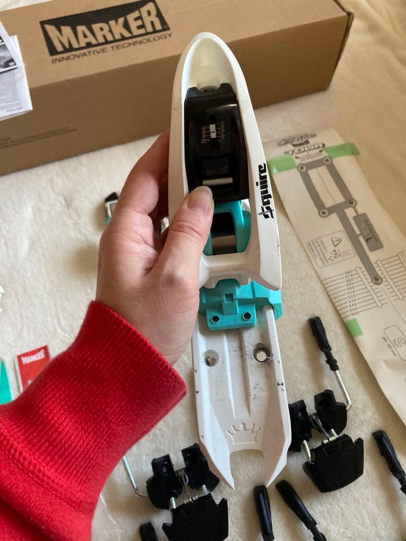 Marker Squire スキー　ビンディング　ターコイズブルー
