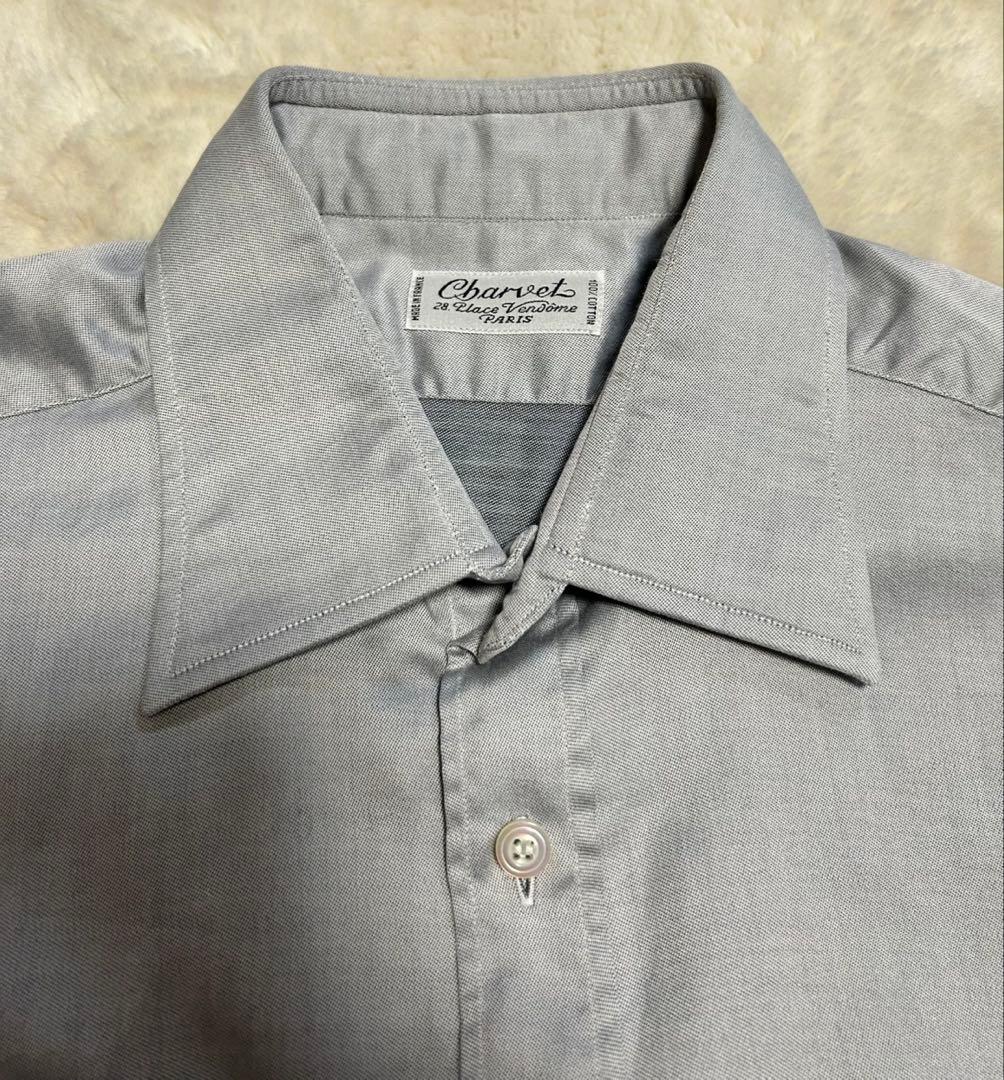 Charvet/シャルべ/長袖シャツ/size39/グレー
