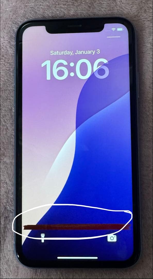 iPhoneXR 128GB ジャンク アイフォン ブルー