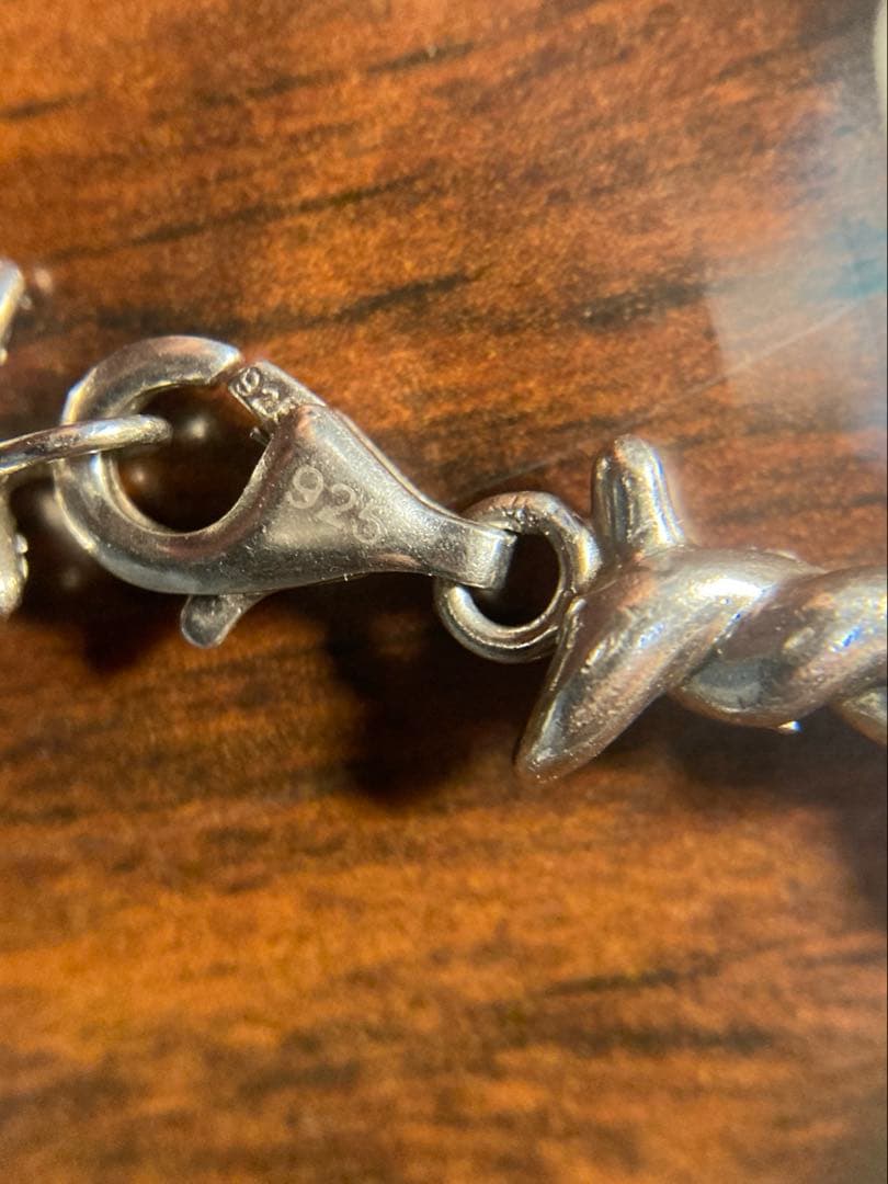 AVALANCHE シルバー925 ジルコニアネックレス　有刺鉄線　アバランチ