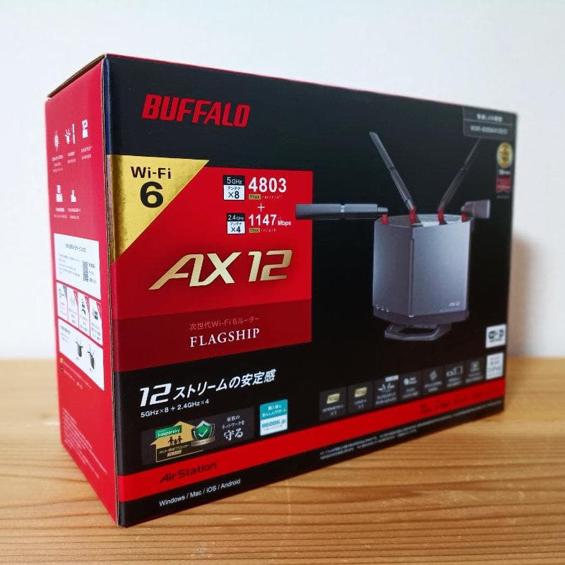 BUFFALO WXR-6000AX12S 無線LANルーター Wi-Fi6