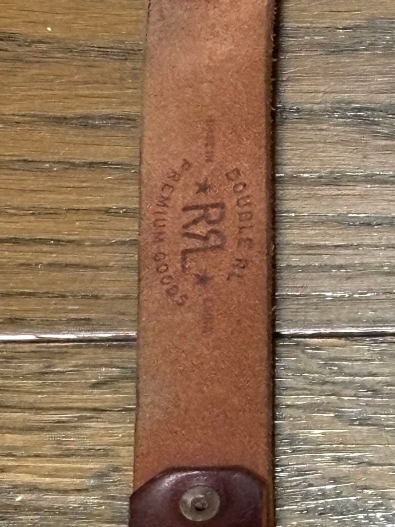 【新品、未使用】RRL/ダブルアールエル /&スタッズ ナローベルト