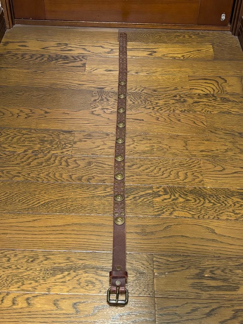 【新品、未使用】RRL/ダブルアールエル /&スタッズ ナローベルト