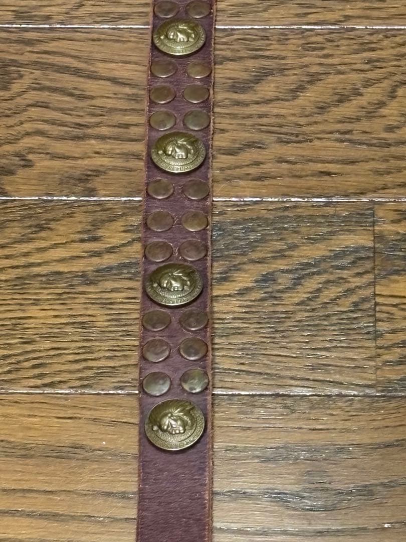 【新品、未使用】RRL/ダブルアールエル /&スタッズ ナローベルト