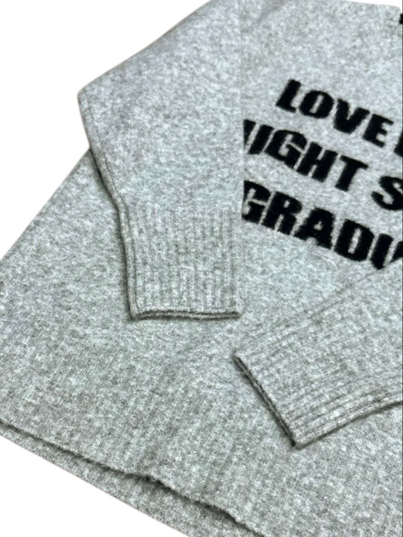 未使用　フレームワーク　FRAMeWORK アルパカ混ロゴインターシャニット