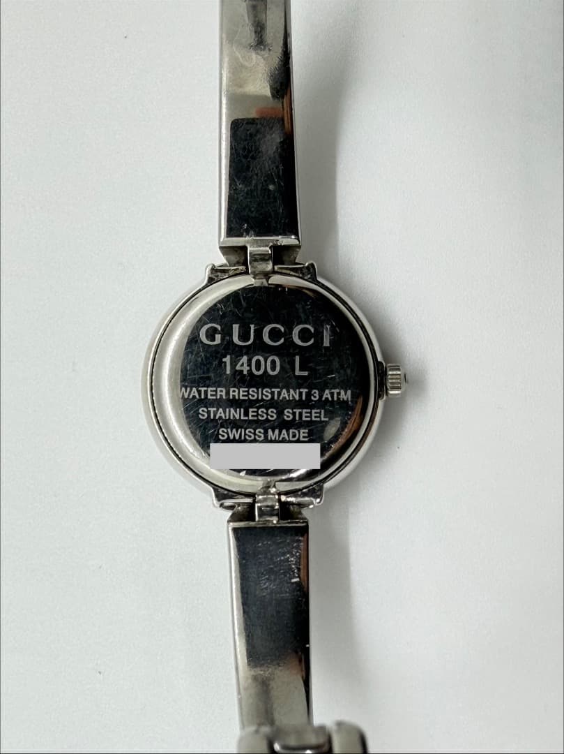 【保付・新品電池】GUCCI 1400L グッチ バングル レディース腕時計