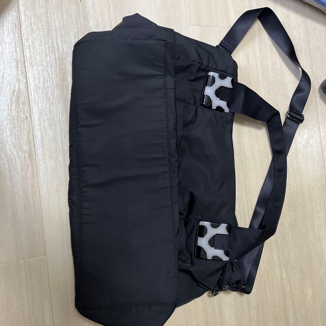 イアパピヨネ 樹脂パーツ トートバッグ ショルダー 2way 黒 Lサイズ