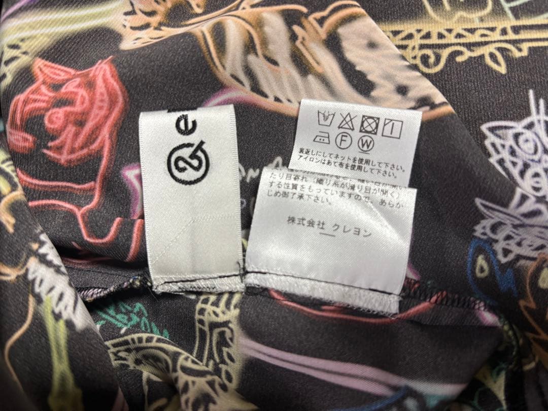 &ellecy アンドエルシー　ネオン　ブラウス　フリル　猫　ネコ　チャイナ