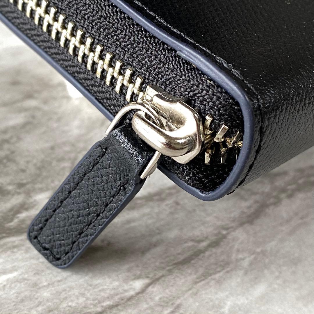 2493【新品★定価2.7万円】アニエスベー★長財布★メンズ★ブラック★ラウンド