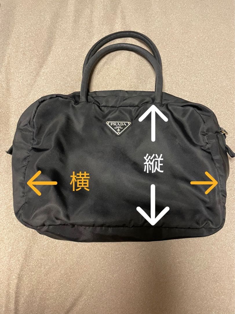 PRADA ミニボストン ナイロン フォーマルバッグ ブラック 三角ロゴ