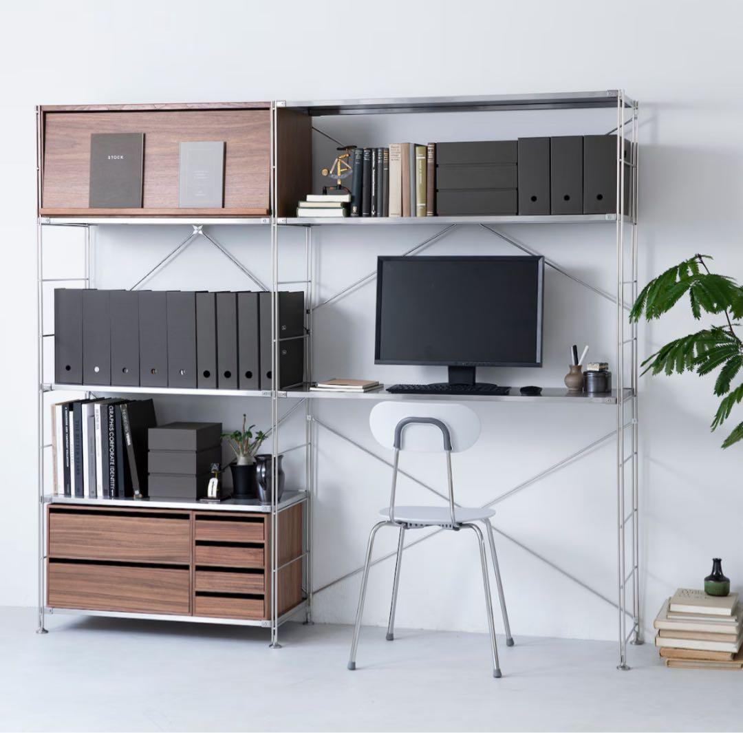 【無印良品】スチールチェア　樹脂座　ライトグレー