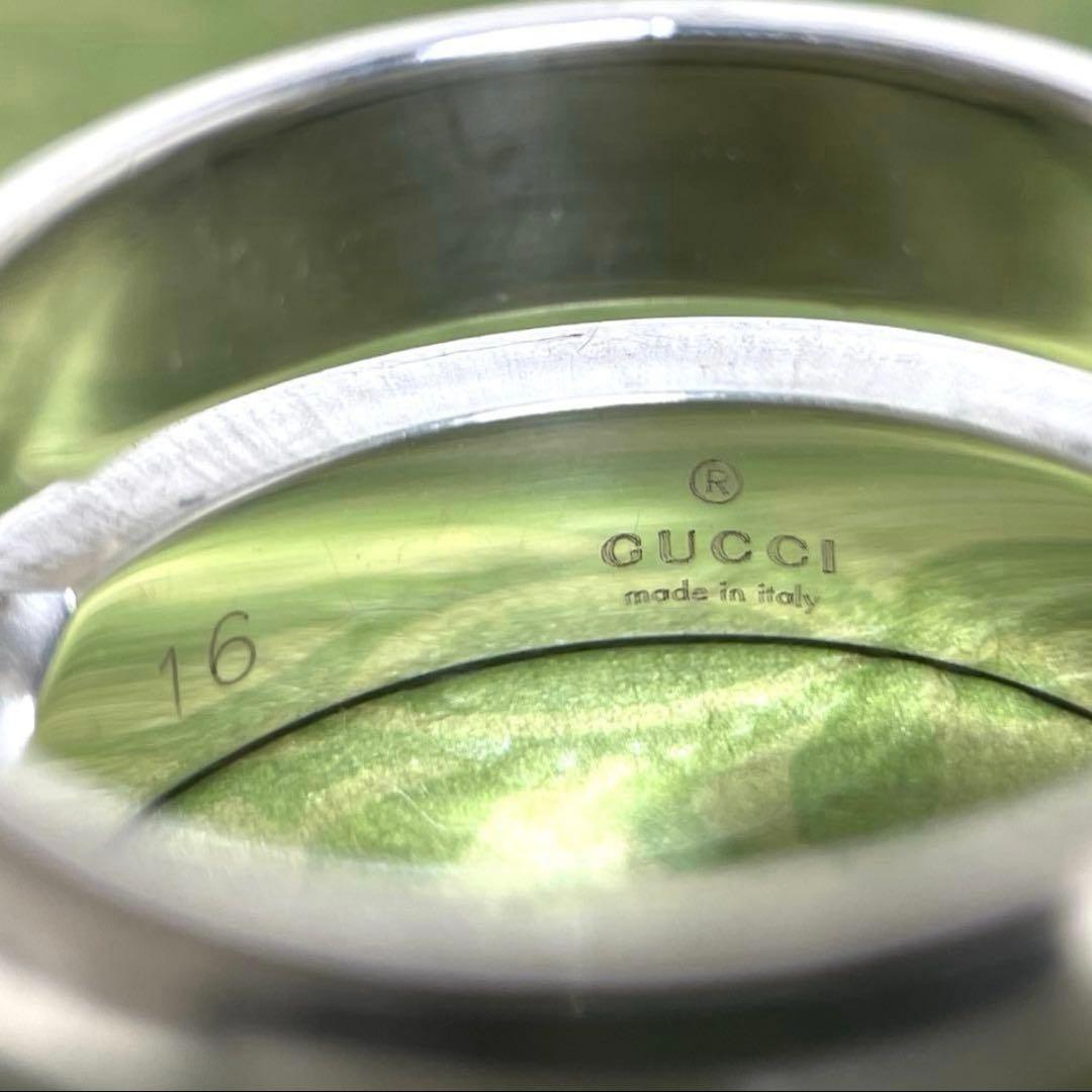 GUCCIグッチ インフィニティノットリング　ワイド15号　メンズ/レディース