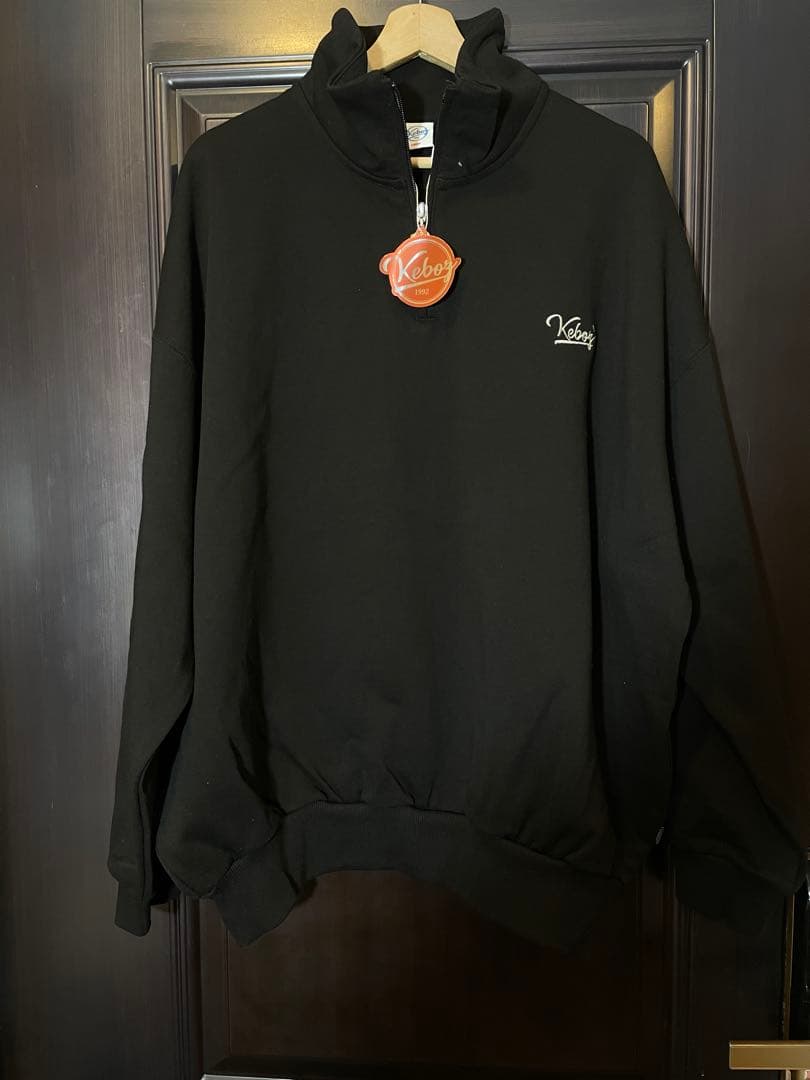 トップス KEBOZ NAGOYA BB LOGO HALF ZIP SWEAT