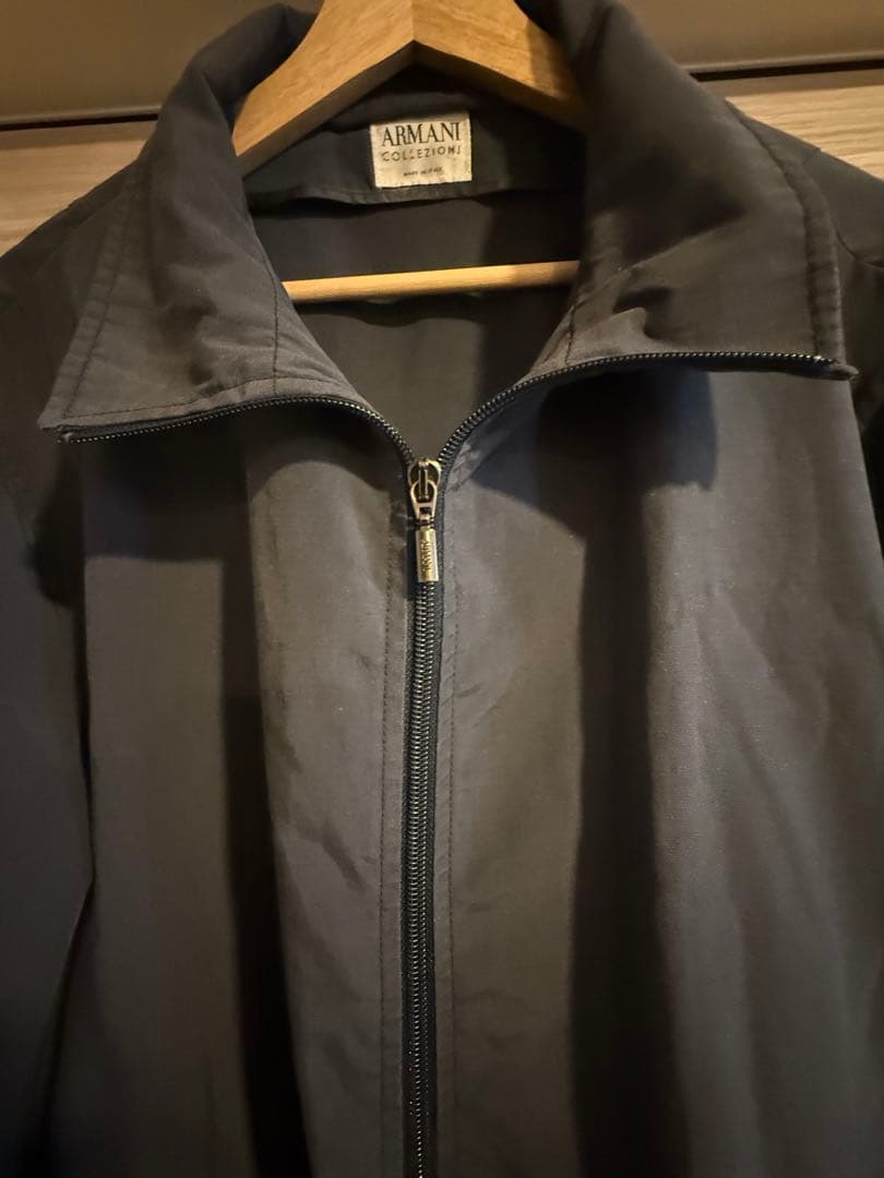 アルマーニコレッツォーニ　コットンナイロンジャケット　グレー系