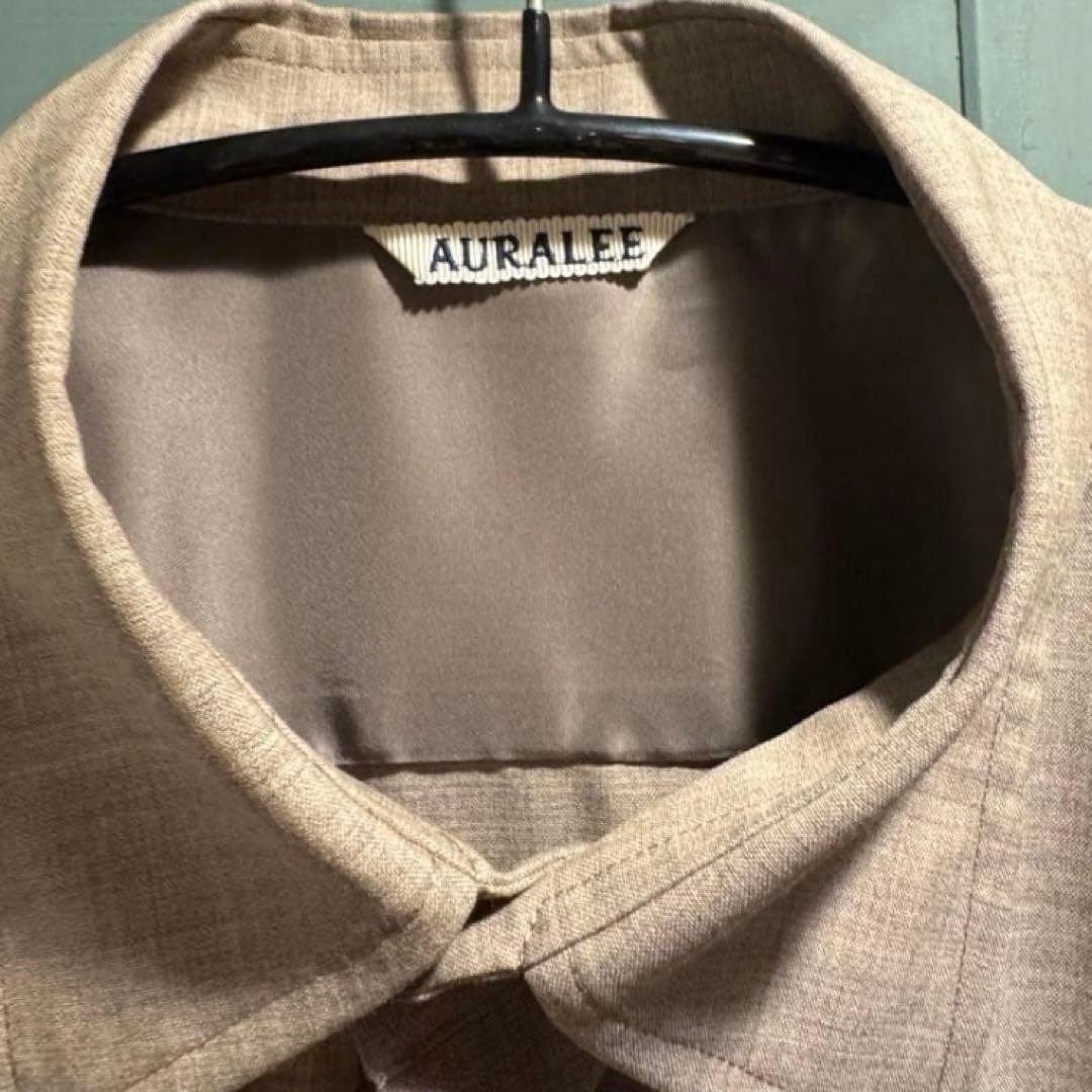 最終値下AURALEE SUPERFINE TROPICAL WOOLSHIRT