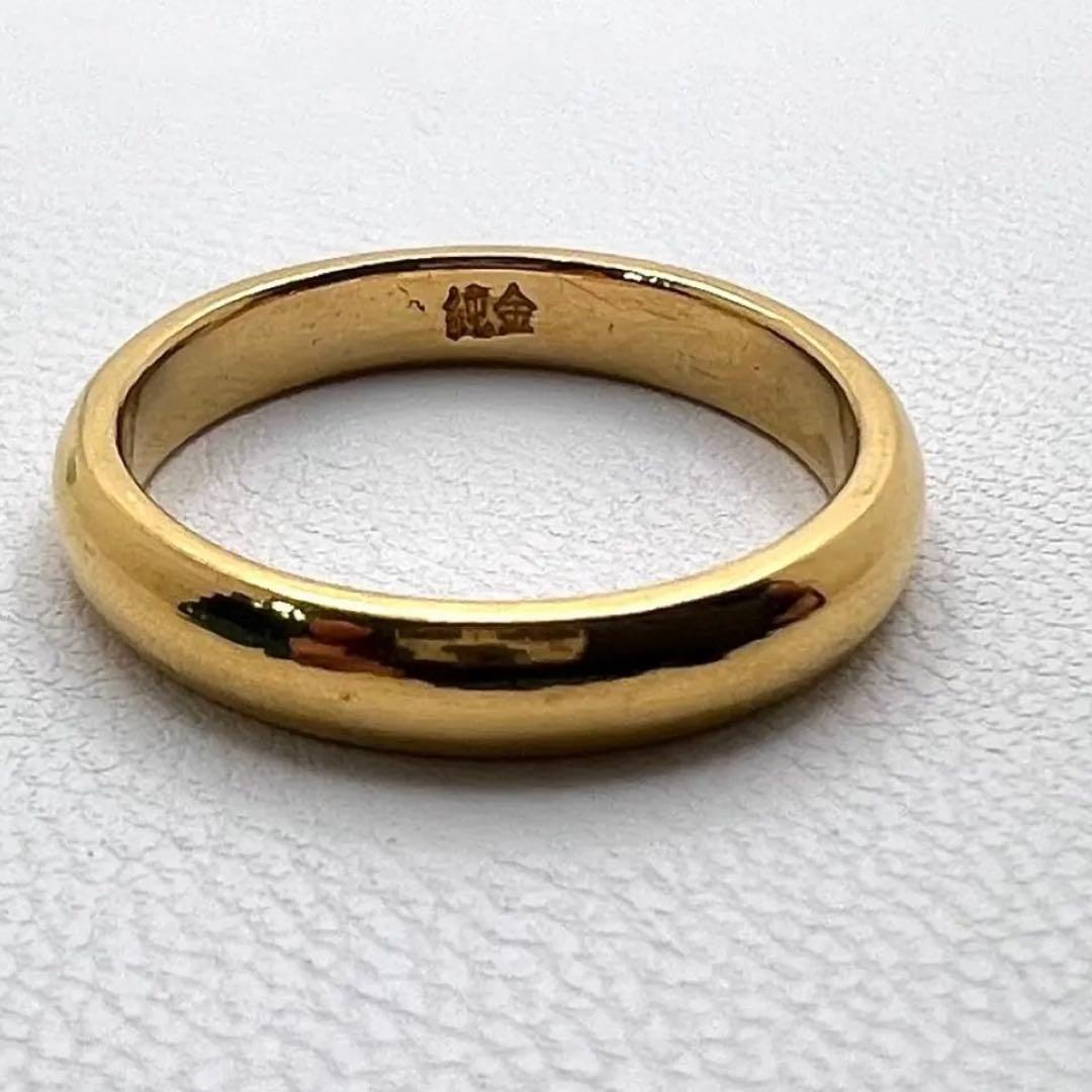 K24 純金リング　幅3.2㎜　厚さ1.9㎜　12.5号アップ　5.68 g