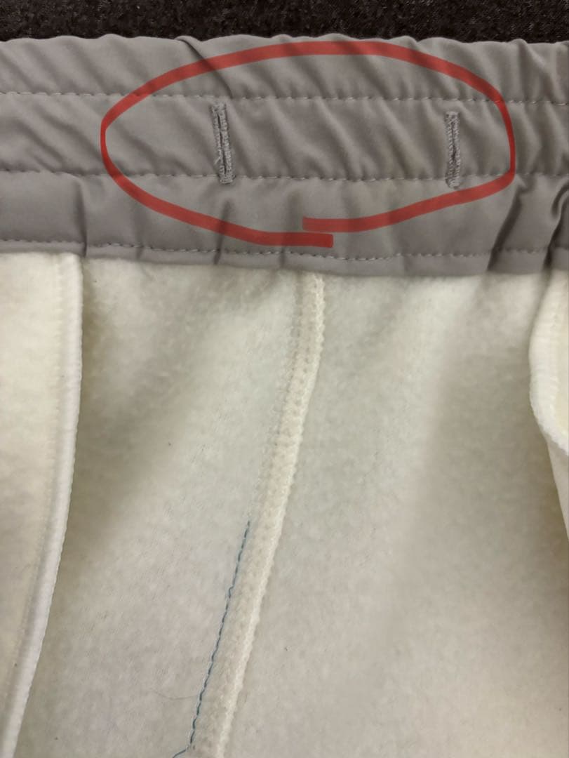 8*0様 TFW49 スウェットパンツ サイズS ホワイト/グレー