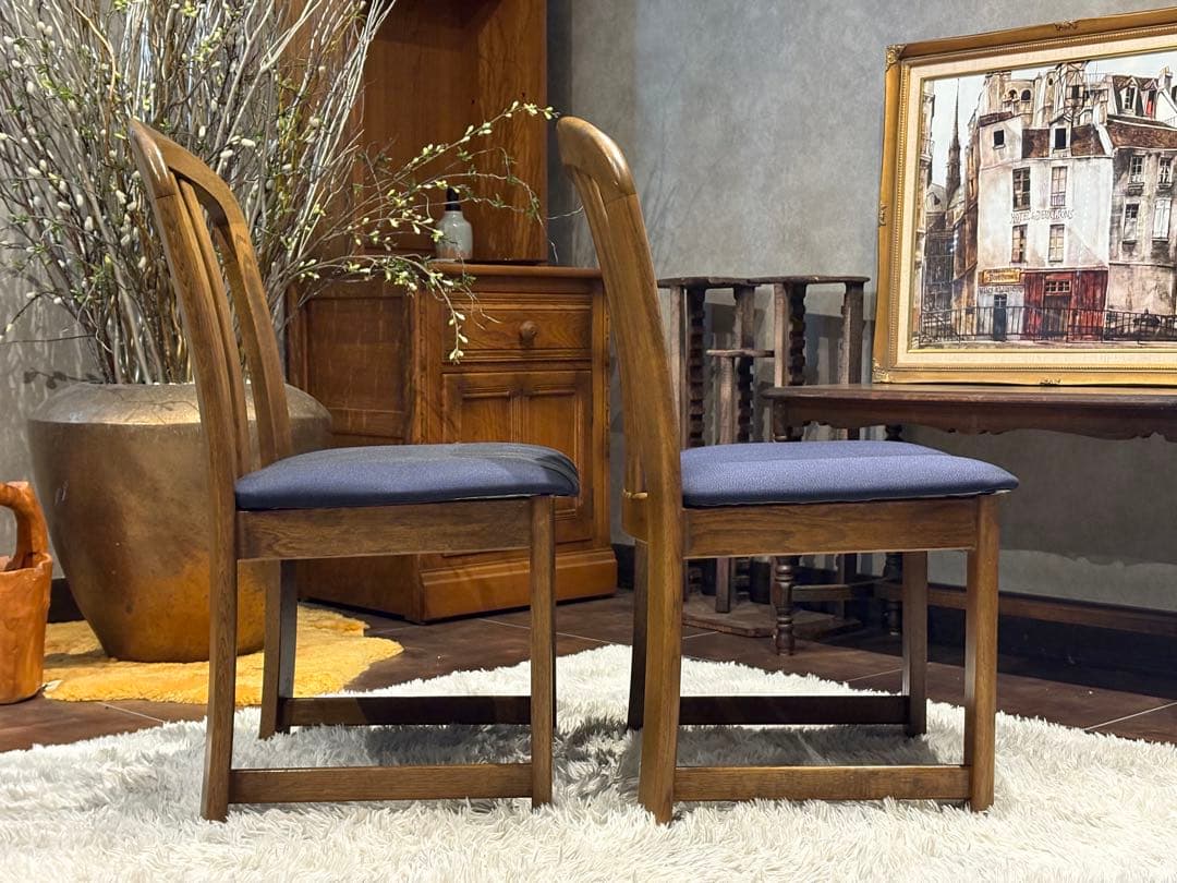 karimoku カリモク　ダイニングチェア　シェルチェア　リメイク　IG