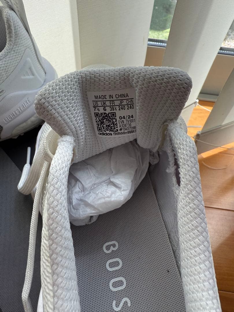 新品❗️コードカオス25 ♡ adidas ゴルフシューズ ホワイト 24cm