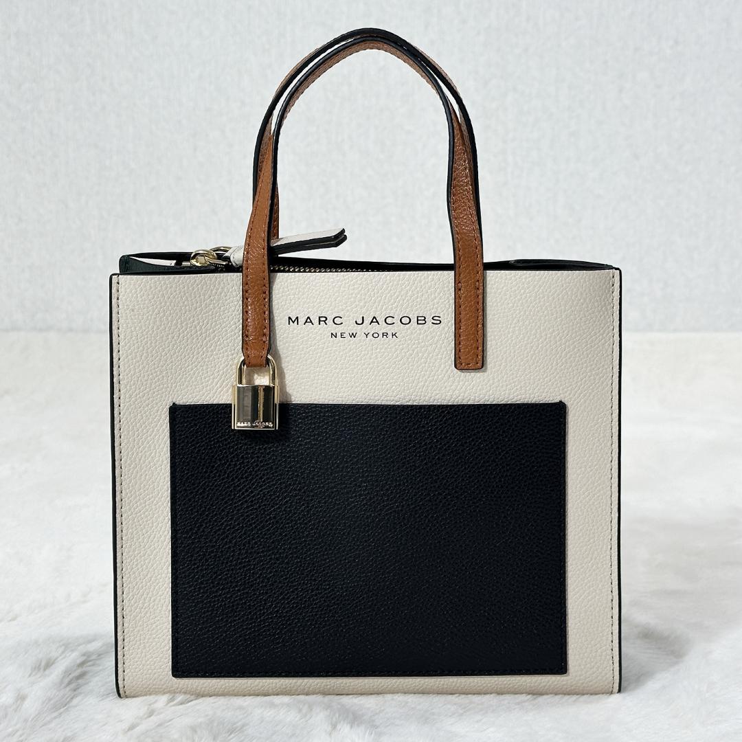 美品 MARC JACOBS ミニグラインド ブロック ハンドバック 2way