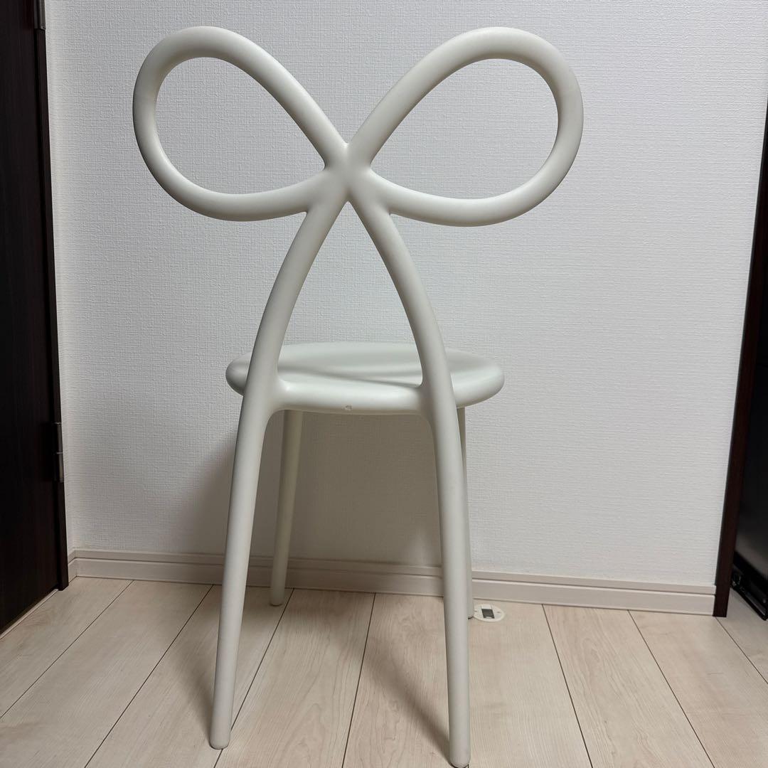 フランフラン　リボンチェア　ホワイト