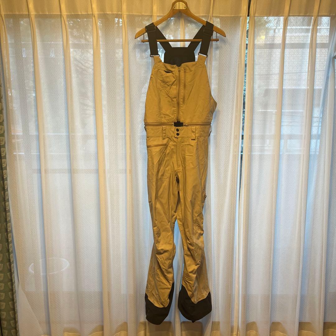 POLARTEC ベージュ スノーボードオーバーオール