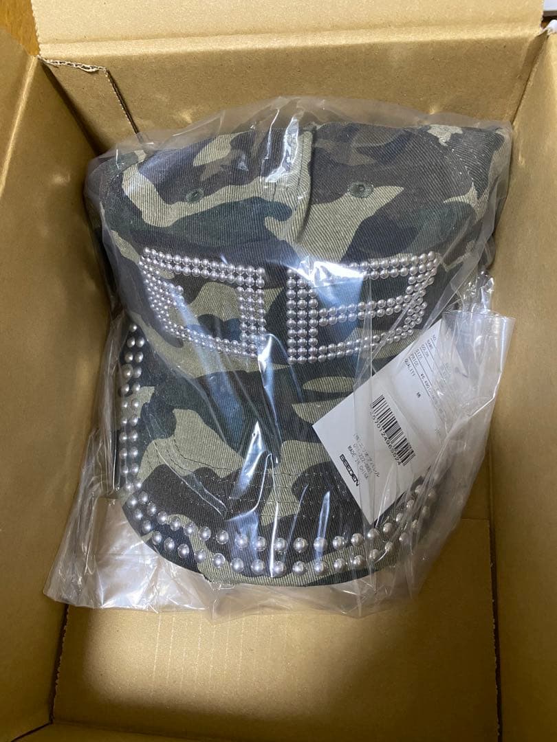 新品 BEEDEN BD STUDS DAMAGE CAP CAMO