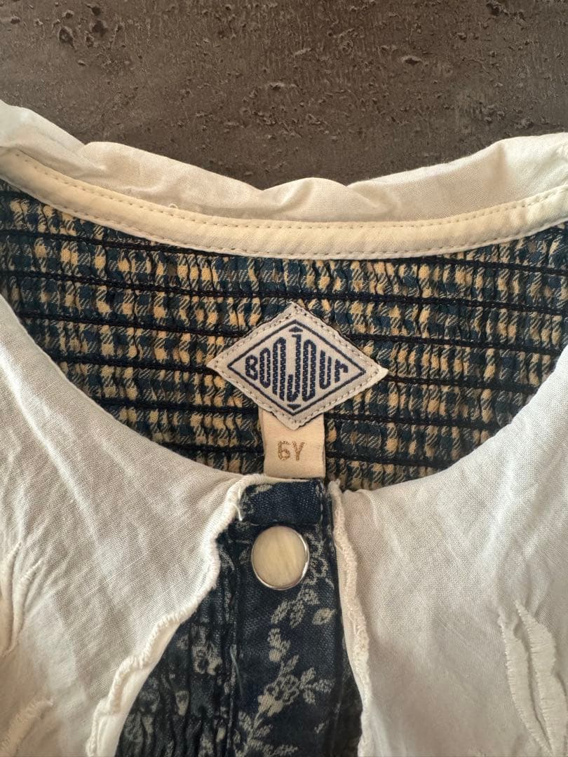 ワンピース Bonjour diary Blue denim dress 6Y