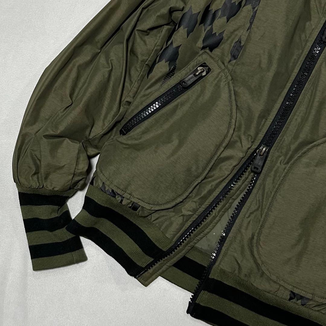 00s Diesel ダブルジップ ナイロン ボンバージャケット お兄系 テック