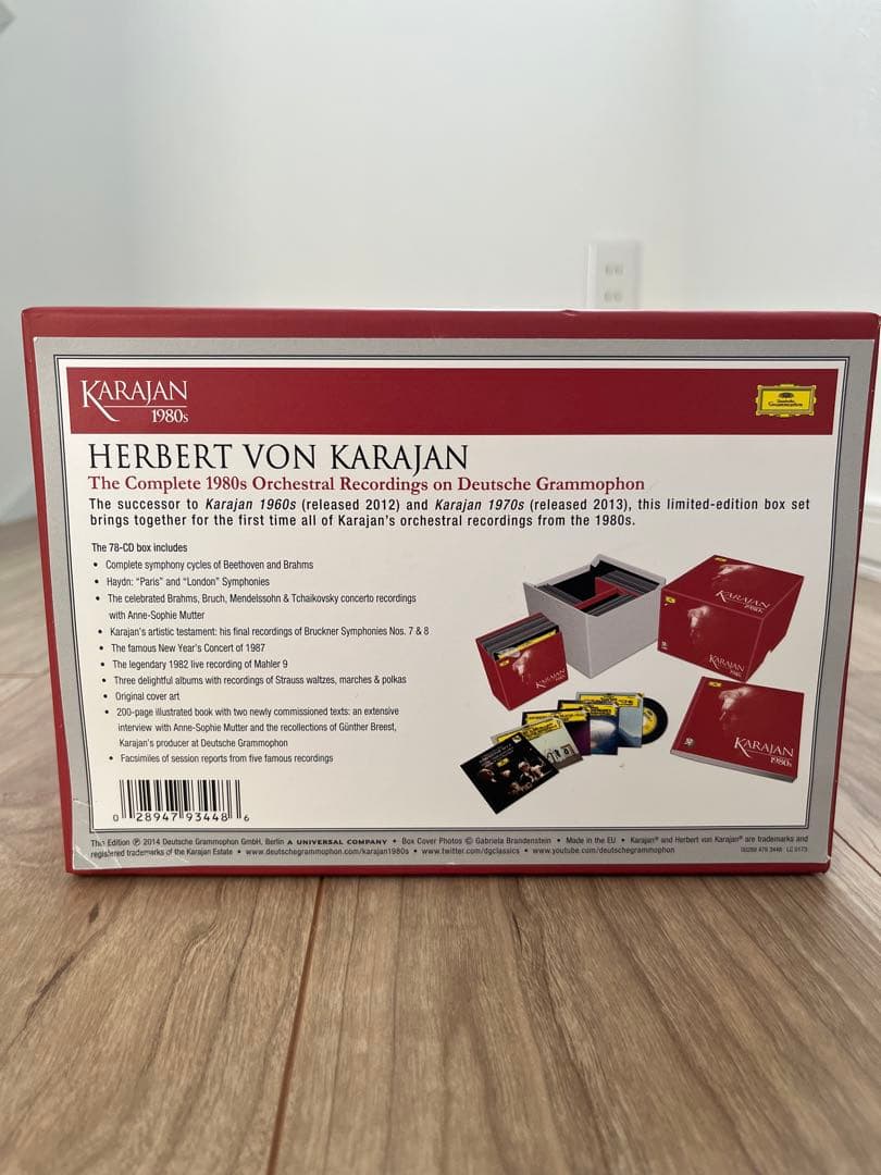 カラヤン　KARAJAN 1980s オーケストラ録音集
