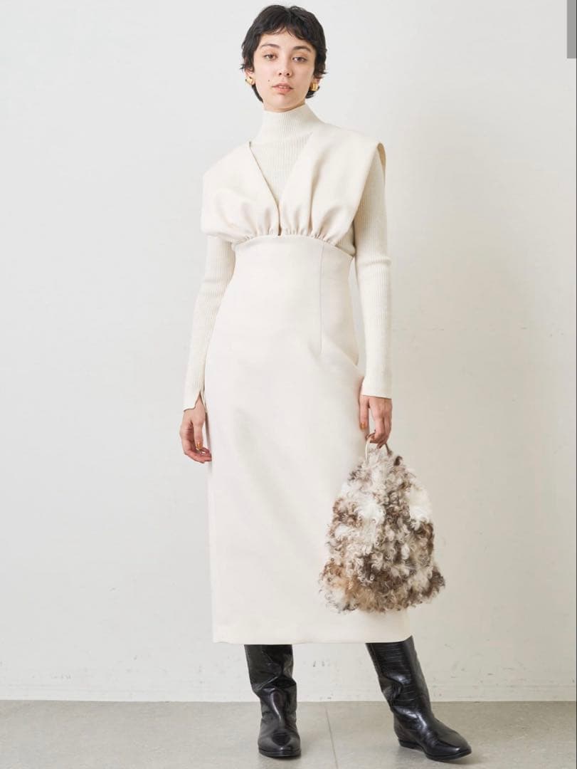 【売約済】Whim Gazette Vジャンスカワンピース 38