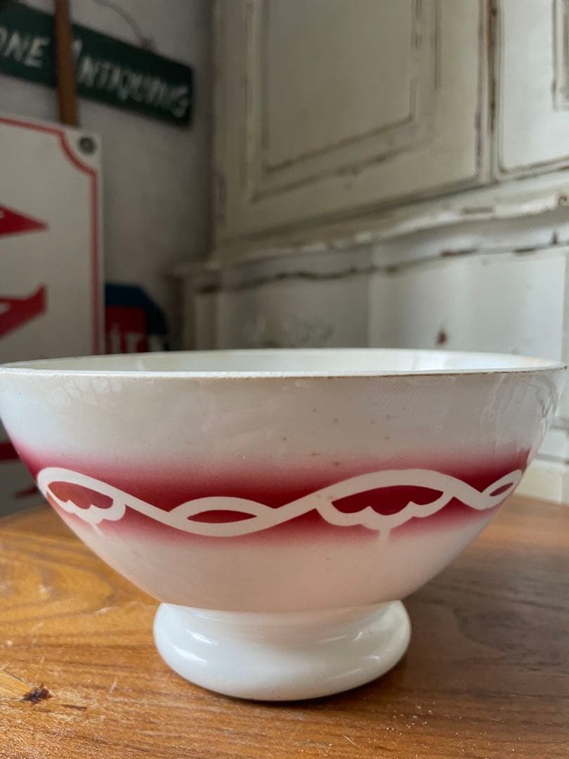 あーちゃんアンティーク　カフェオレボウル　ディゴワン　サルグミンヌ　薔薇