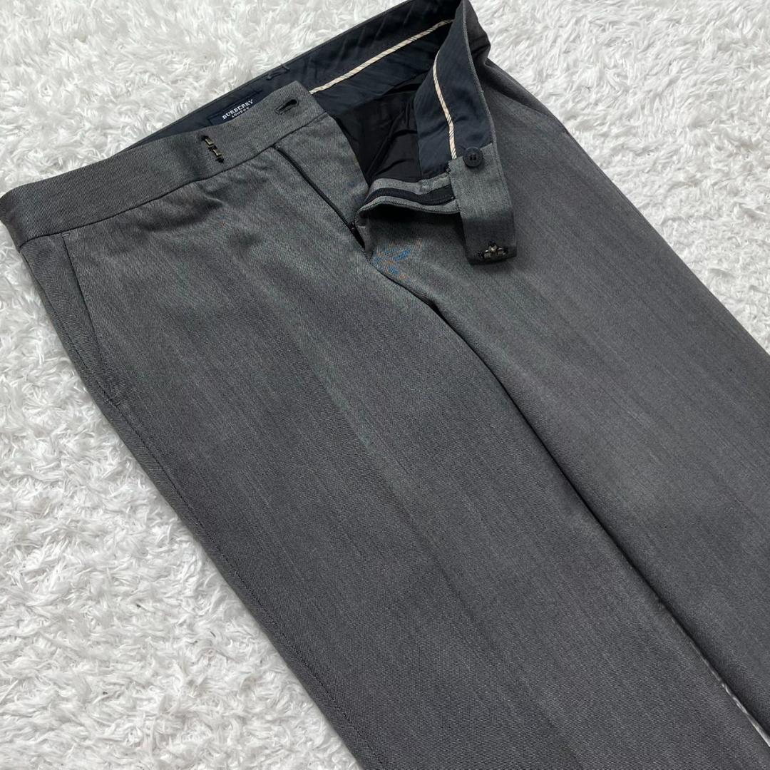 美品✨バーバリーロンドン セットアップ パンツ 大きいサイズ 42 シルク混