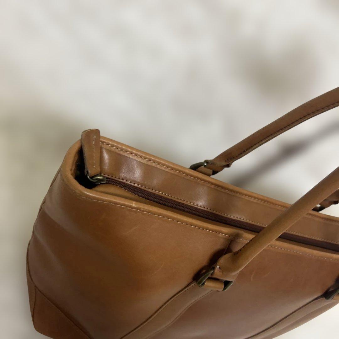 L.L.Bean レザートートバッグ 大 ヴィンテージ　内部総柄