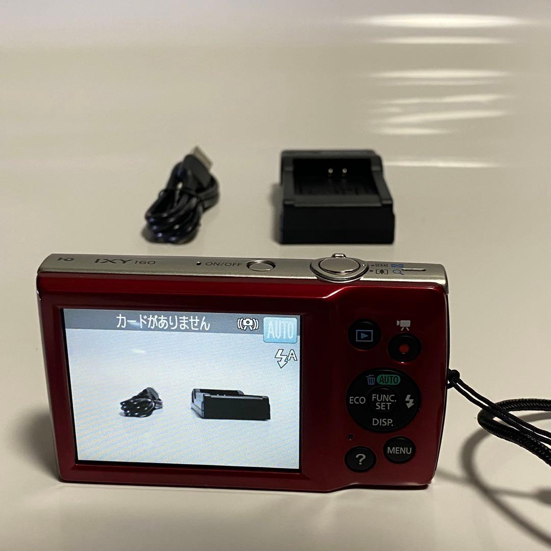 美品✨Canon IXY 160 コンパクトデジタルカメラ レッド