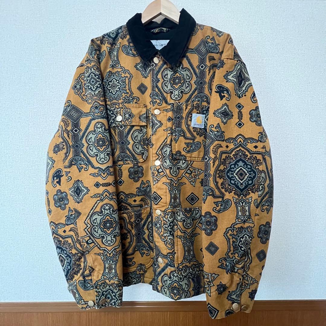 【RYO35】カーハート カバーオール ミシガンコート ハミルトンブラウン