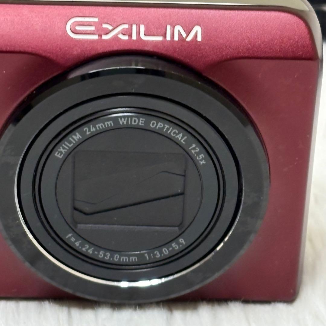 CASIO カメラ　EX-H30 充電器　箱　レッド コンデジ　動作品　外観美品