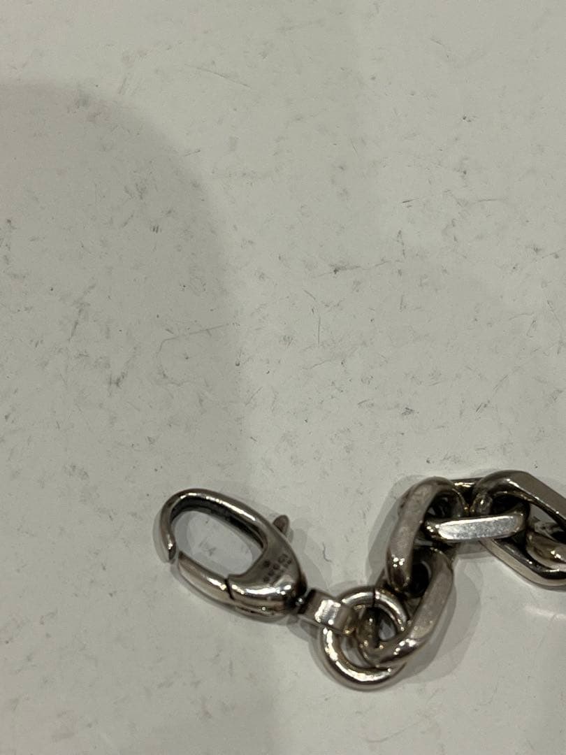 GUCCI シルバーブレスレット 専用ポーチ付き