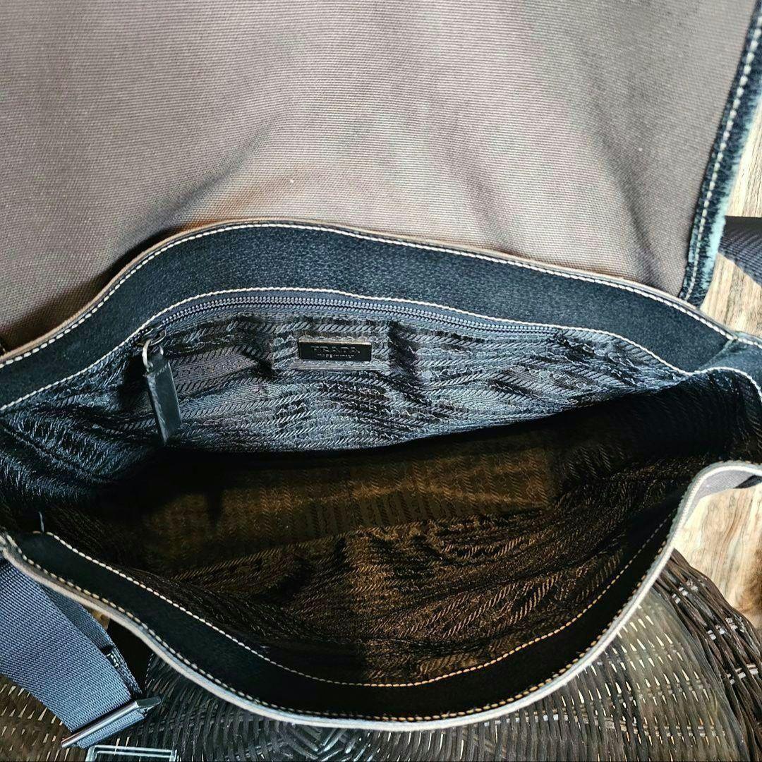 PRADA プラダ　メッセンジャーバッグ ブラウン/ブラック 　美品！