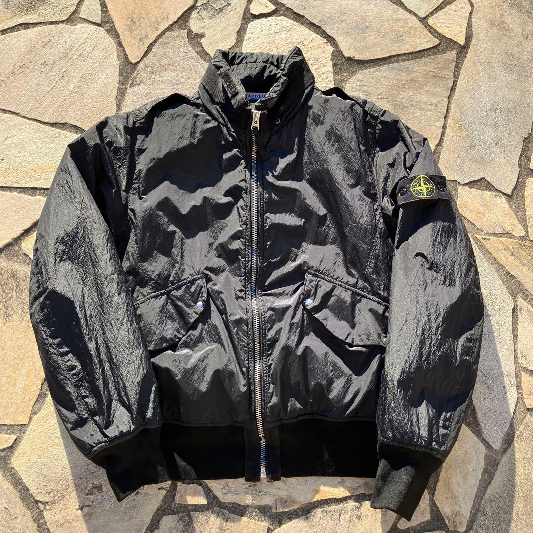 希少 00s Stone  ナイロンジャケット ガーメントダイ 中綿