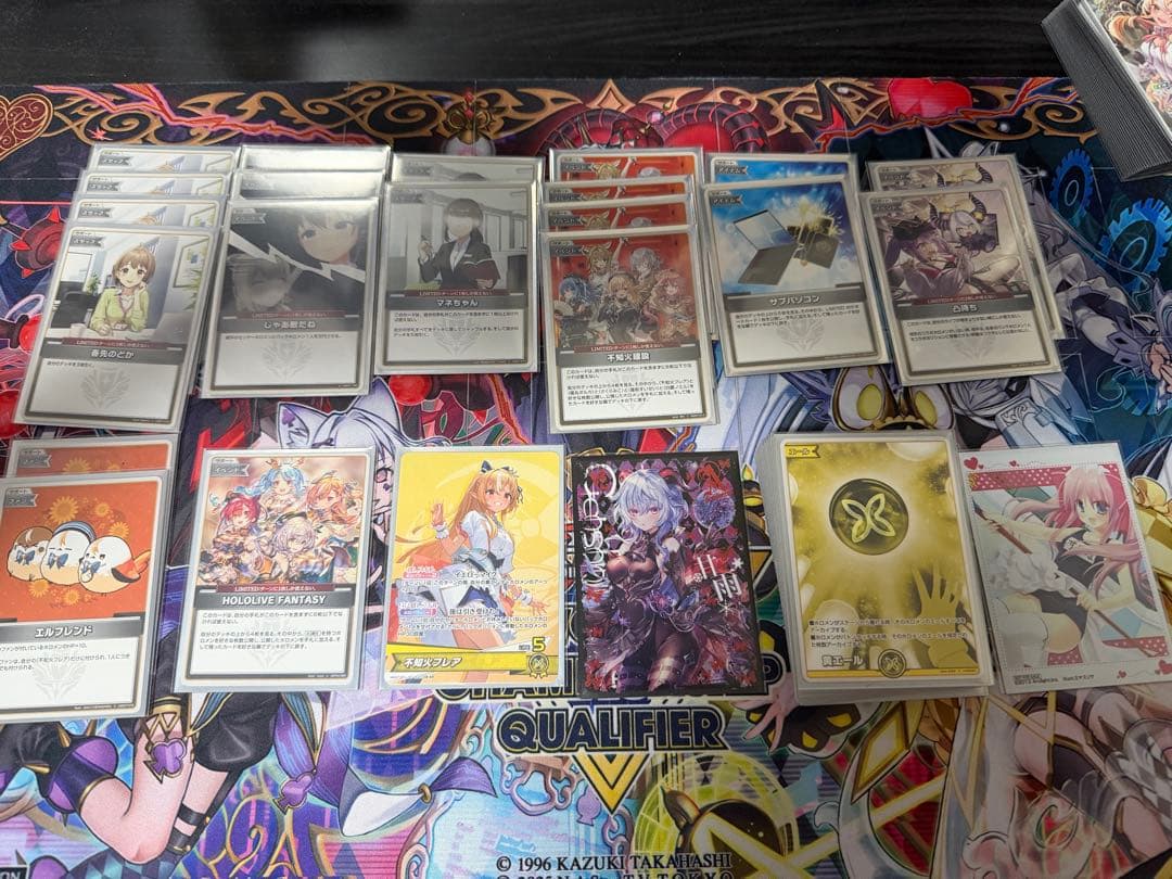 ホロライブ カード　引退　フブキミオデッキ　フレアデッキ　スリーブ付き
