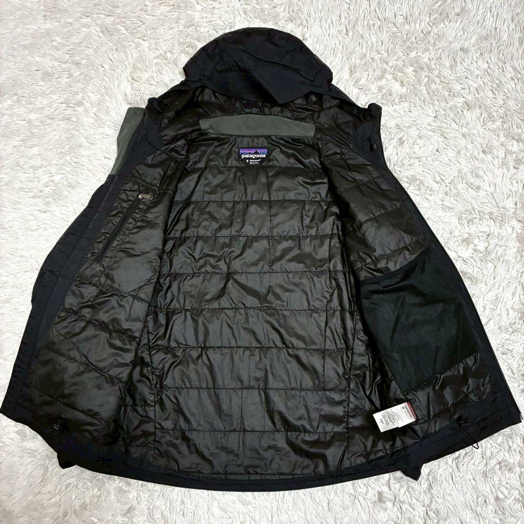 美品⭐️patagonia トレントシェルジャケット h2no プリマロフト　黒