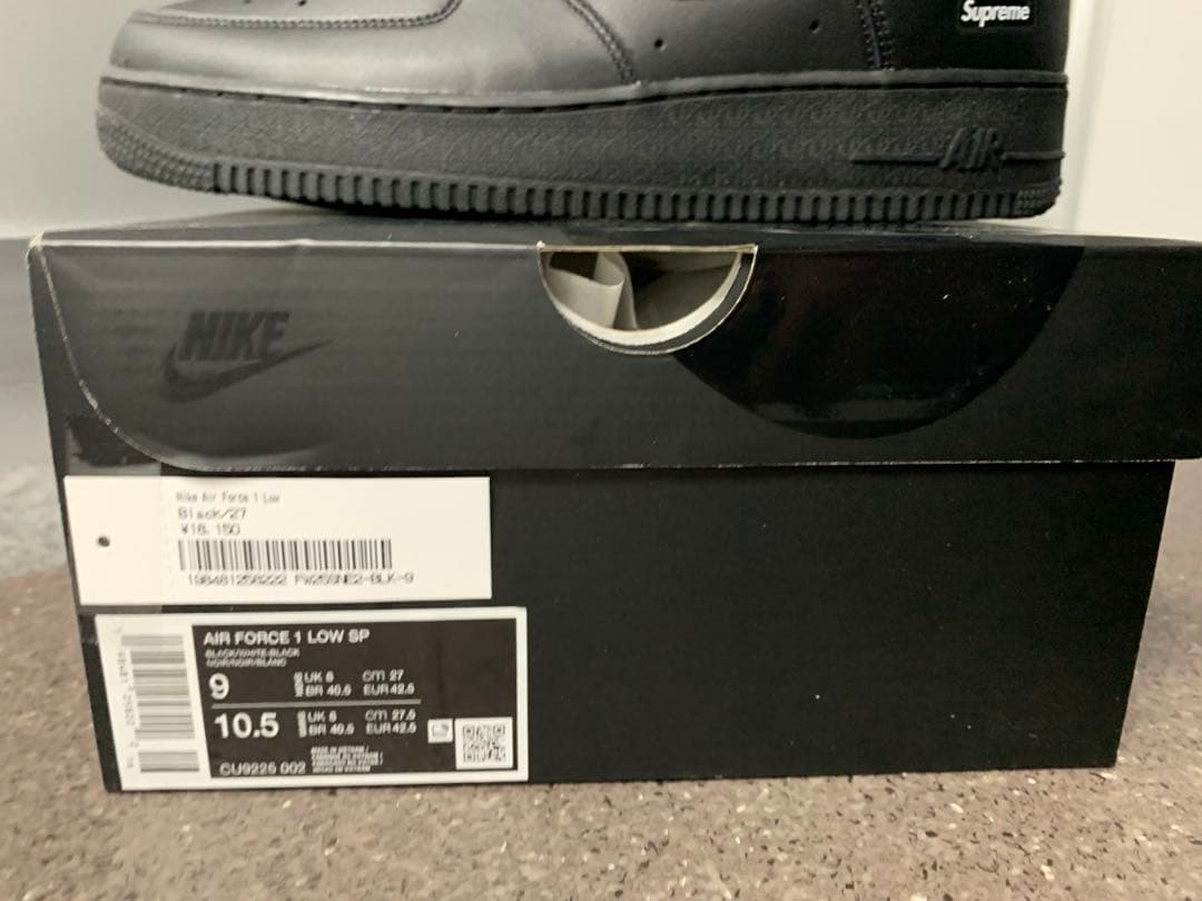 Supreme Nike Air Force 1 ブラック　27