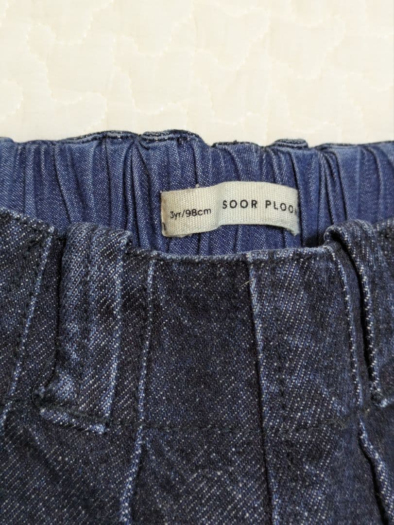 ボトムス SOOR PLOOM dark denim 3y