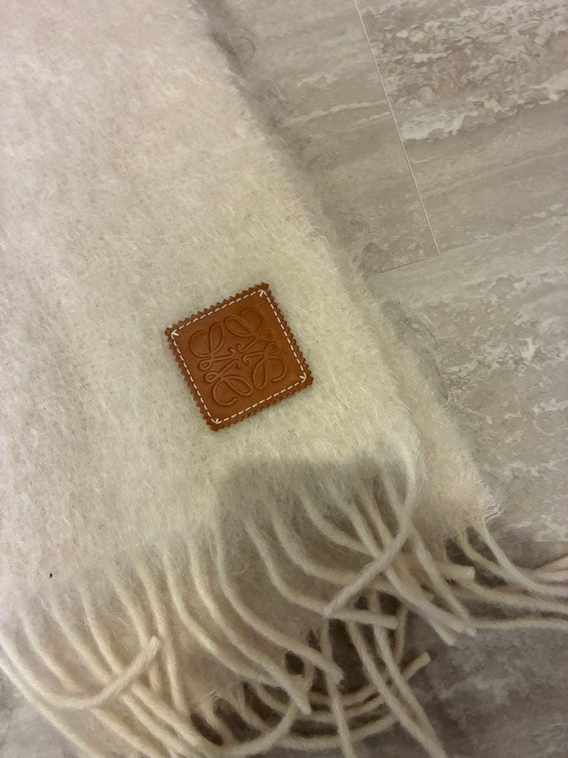 LOEWE ロエベ モヘア マフラー アイボリー 正規品