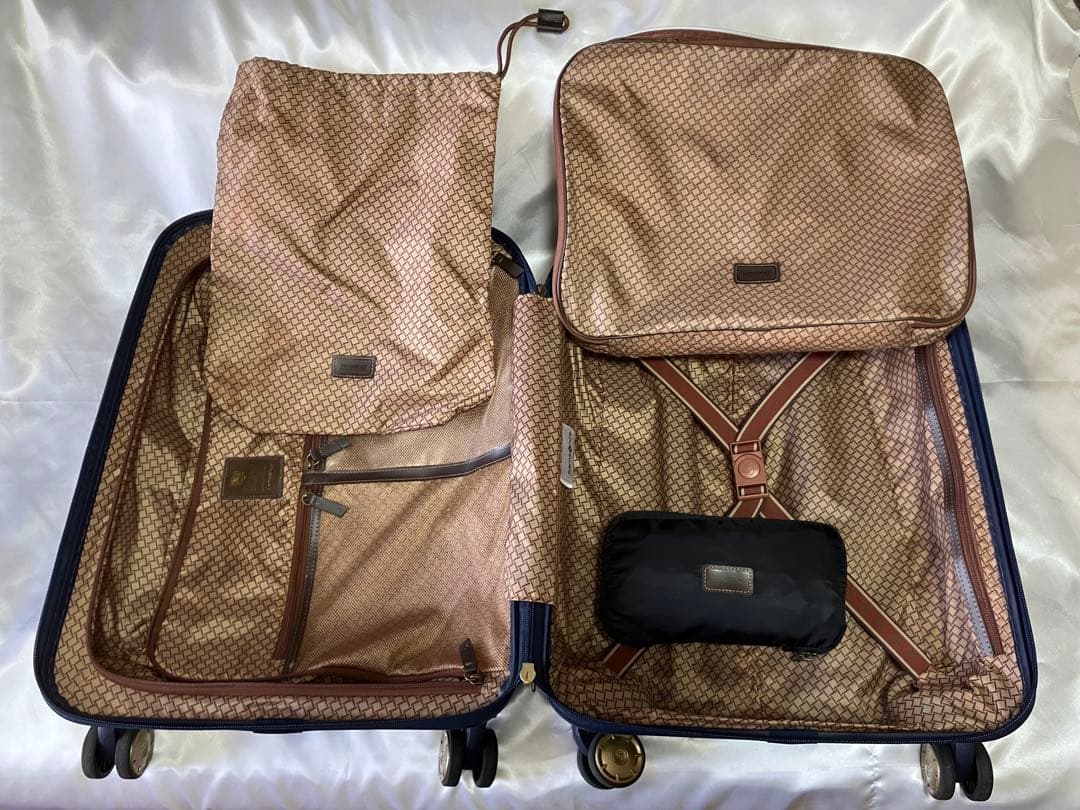 か*ん様 Samsonite ゴールド×ネイビー 高級キャリーケース 機内持ち込