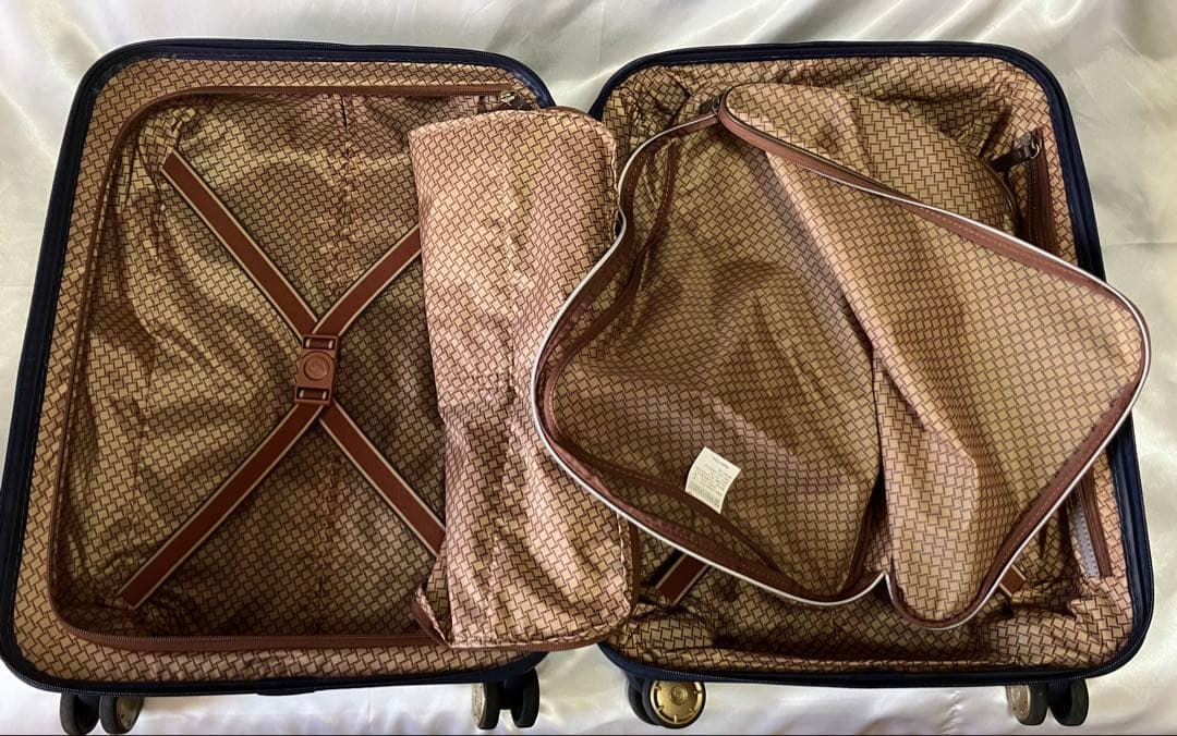 か*ん様 Samsonite ゴールド×ネイビー 高級キャリーケース 機内持ち込