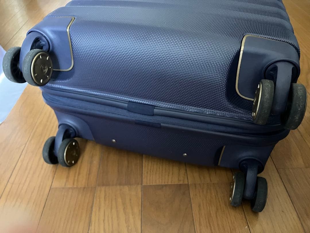 か*ん様 Samsonite ゴールド×ネイビー 高級キャリーケース 機内持ち込